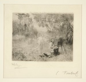 Corot-maalaus: Foubertin jälkeen