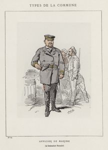 Merivoimien upseeri, komentaja Durassier tekijältä Charles Albert d Arnoux Bertall