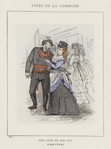 Lodge toukokuussa 1871, Au Canard ja Trois Becs tekijältä Charles Albert d Arnoux Bertall