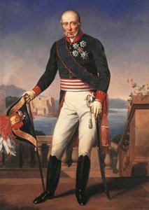 Muotokuva Francis I:stä kahdesta sisiliasta, Charles-Alexandre Debacq, maalaus tekijältä Charles Alexandre Debacq