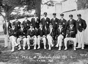 Australian kiertävä englantilainen krikettijoukkue 1911-1912. tekijältä Charles Alfred Petts