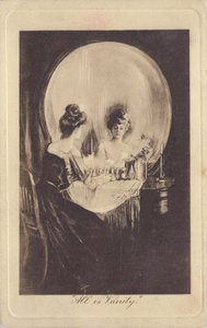Tout est vanite - All is Vanity par Gilbert, Charles Allan (1873-1929), c. 1900 - Litografia - Yksityinen kokoelma tekijältä Charles Allan Gilbert