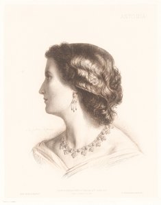 Italian naisen muotokuva Antonia. (otsikko esineessä) Italian naisten muotokuvia (sarjan nimi)