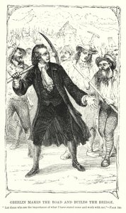 Oberlin tekee tien ja rakentaa sillan (kaiverrus) tekijältä Charles Altamont Doyle