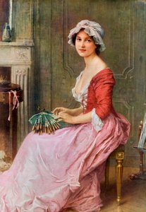 Ompelija, 1800-luvun loppu tai 1900-luvun alku.