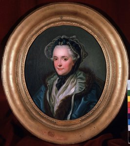 Muotokuva Marie-Louise-Nicolesta (Marie Louise Nicole), Envillen herttuattaresta (Anville) (1716-1797). Charles Amedee Philippe van Loon (1719-1795) maalaus