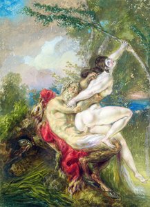 Jupiter ja Antiope, Universal Historysta tekijältä Charles Antoine (attr. to) Coypel