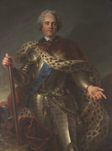 Herman Moritz Saksin kreivi (1696-1750), jota kutsuttiin Ranskan marsalkaksi. tekijältä Charles Antoine Coypel
