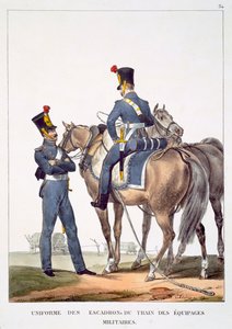 Sotilasmiehistön junalentueen univormu, "Collection des Uniforms de