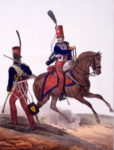 5. husaarirykmentin univormut, kokoelmasta "Collection des Uniforms de l