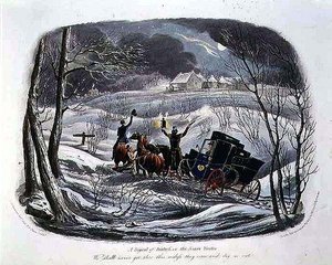 "A Signal of Distress, or The Christmas Visitor", kaiverrettu R.G. Reeve (1811-37), julkaissut Thomas McLean.