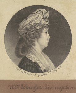 Eliza Barclay Livingston tekijältä Charles B. J. Févret de Saint Mémin