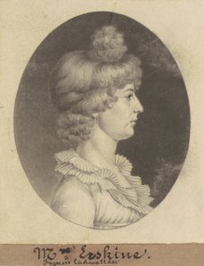 Frances Cadwalader Erskine tekijältä Charles B. J. Févret de Saint Mémin