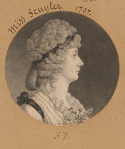 Cornelia Schuyler Morton tekijältä Charles Balthazar Julien Févret de Saint-Mémin