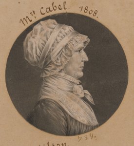 Hannah Carrington Cabell tekijältä Charles Balthazar Julien Févret de Saint-Mémin