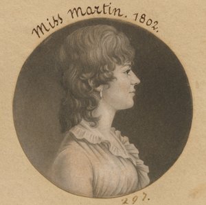 Maria tai Eleanor Martin tekijältä Charles Balthazar Julien Févret de Saint-Mémin