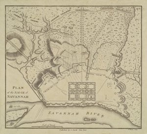 Savannan piirityksen suunnitelma, 1796.