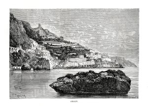Amalfi, Italia, 1879 tekijältä Charles Barbant