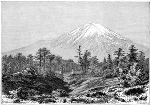 Fuji-vuori, Japani, 1895. tekijältä Charles Barbant