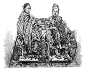Bhopalin prinsessa, Intia, 1895.