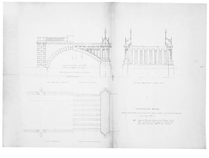 Suunnittelu ja korkeus Westminster Bridgelle