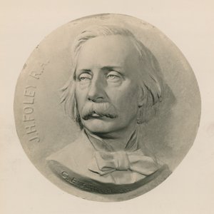 Kuvanveistäjä John Henry Foleyn kohokuvioveistos tekijältä Charles Bell Birch