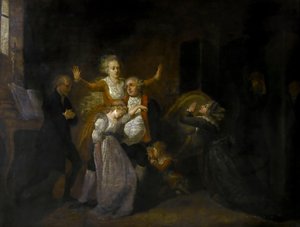 Ludvig XVI:n jäähyväiset hänen perheelleen temppelissä, 20. tammikuuta 1793