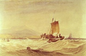 Donegal Bay, n. 1841 (akvarelli) tekijältä Charles Bentley
