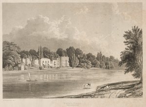 Popes Villa, Twickenham, 1828. tekijältä Charles Bentley