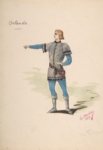Pukusuunnittelu Orlandoon, 1889.