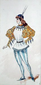 Pukusuunnittelu Giuseppe Verdin (1831-1901) Otellon ensiesitykseen vuonna 1894 Pariisin oopperassa