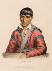 PADDY-CARR. CREEK INTERPRETER., kirjasta History of the Indian Tribes of North America. tekijältä Charles Bird King