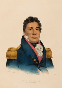 PUSH-MA-TA-HA. CHACTAN WARRIOR, Pohjois-Amerikan intiaaniheimojen historiasta. tekijältä Charles Bird King