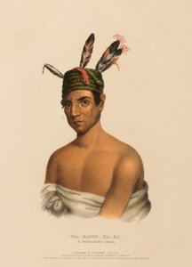 WA-KAWN-HA-KA, WINNEBAGO CHIEF, Pohjois-Amerikan intiaaniheimojen historiasta. tekijältä Charles Bird King