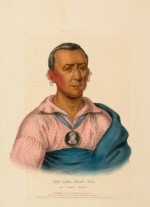 WAT-CHE-MON-NE, IOWAYn päällikkö, Pohjois-Amerikan intiaaniheimojen historiasta. tekijältä Charles Bird King