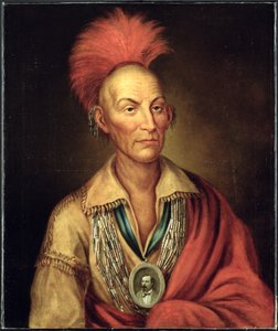 Homer Hendersonin muotokuva Black Hawkista (1767-1838) n. 1870