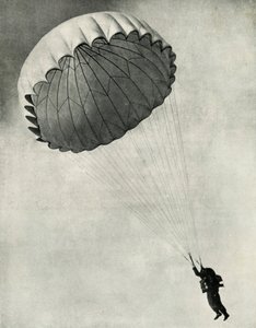 Lentäjä laskuvarjolla toisen maailmansodan aikana, 1941.
