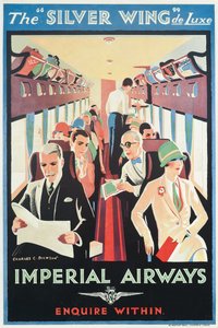 Imperial Airwaysin mainosjuliste (värilitografia) tekijältä Charles C. Dickson