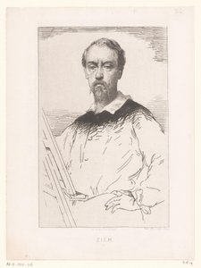 Muotokuva Félix François Georges Philibert Ziem Etsaus ja litografia (sarjan nimi)