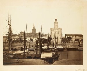 Katedraali, Torre del Oro ja Guadalquivir-joki, Sevilla