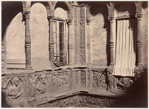 Zaragoza, Infantes-nimellä tunnetun talon sisäpiha, 1860. tekijältä Charles Clifford