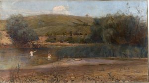Yarra, Heidelberg tekijältä Charles Edward Conder