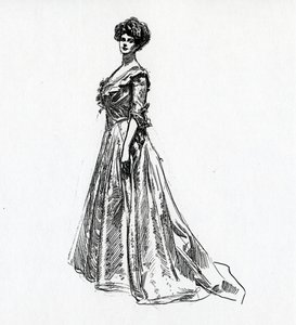 Gibson-tyttö, n. 1902 tekijältä Charles Dana Gibson