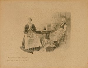 Caleb Plummer ja hänen tyttärensä, elokuvasta "Sirkka sydämessä". tekijältä Charles Dana Gibson