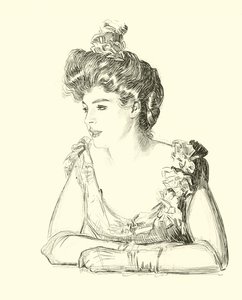 Illustration for The Social Ladder tekijältä Charles Dana Gibson