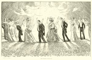Kuvitus Social Ladderille tekijältä Charles Dana Gibson