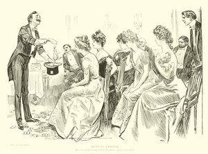 Illustration for The Social Ladder tekijältä Charles Dana Gibson