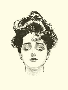 Kuvitus Social Ladderille tekijältä Charles Dana Gibson