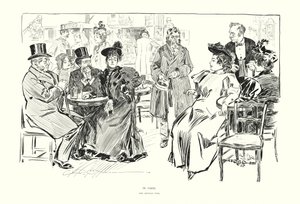 Pariisissa (litografia) tekijältä Charles Dana Gibson