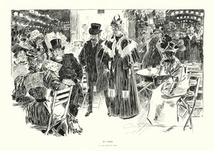 Pariisissa (litografia) tekijältä Charles Dana Gibson